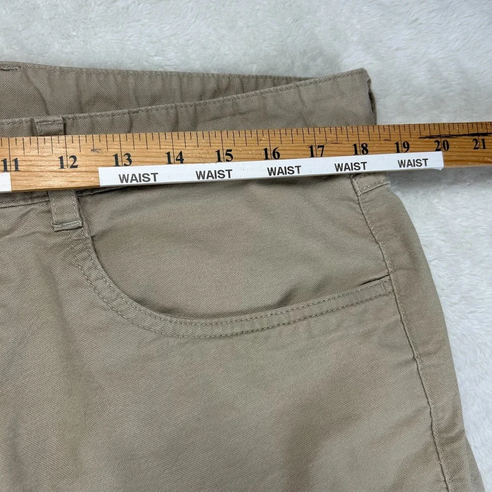 The North Face Chino Pants Mens 36 Beige Flat Front Breathable Casual Hiking